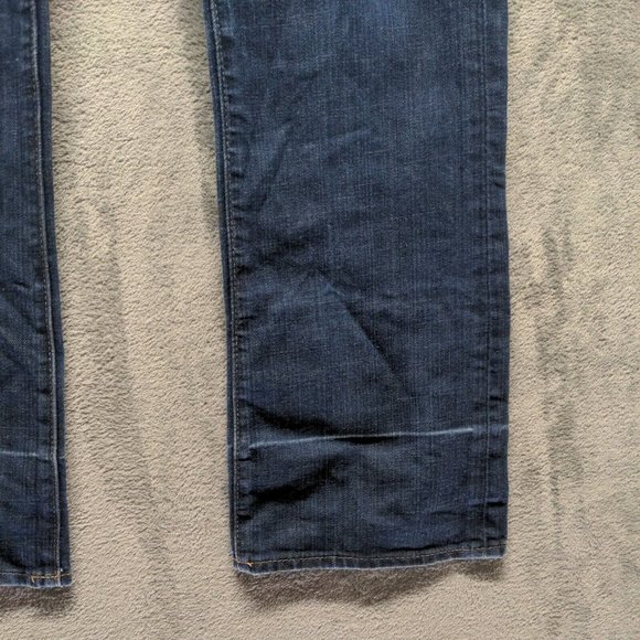 The Flirt Women Jeans Mid Rise Bootcut Leg Blue Dark Wash W:38 L:30 - Picture 9 of 16